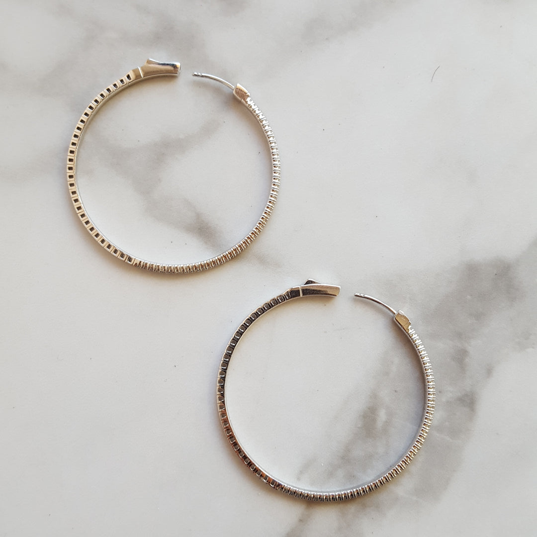 Flexible Diamond Hoops