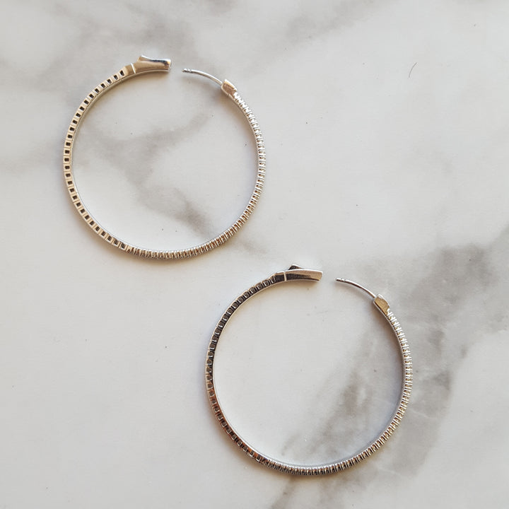 Flexible Diamond Hoops