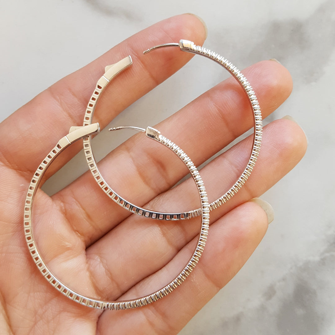 Flexible Diamond Hoops