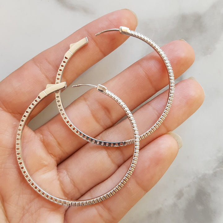 Flexible Diamond Hoops