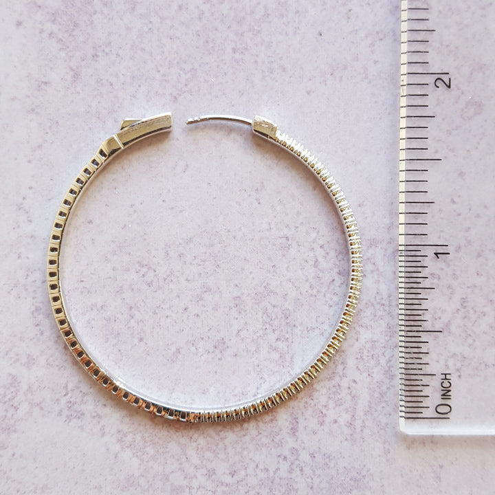 Flexible Diamond Hoops