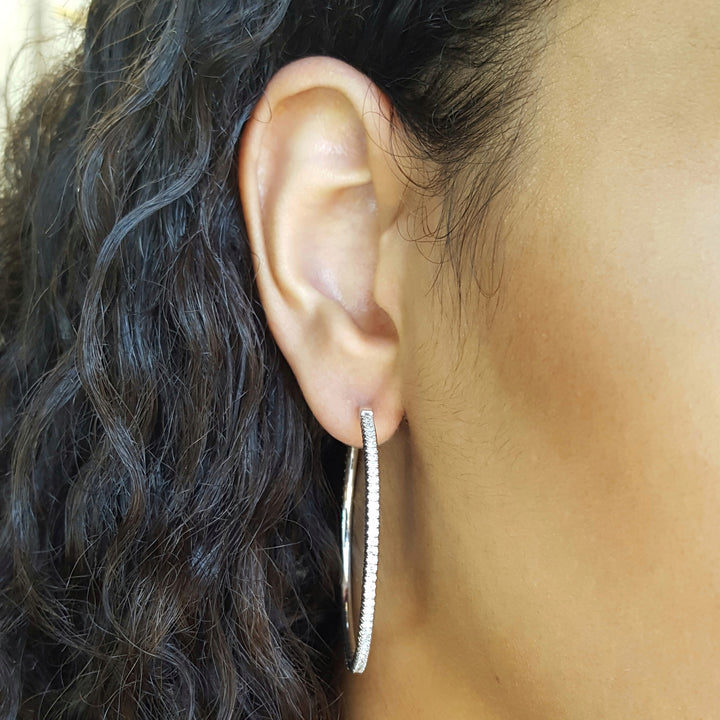 Flexible Diamond Hoops