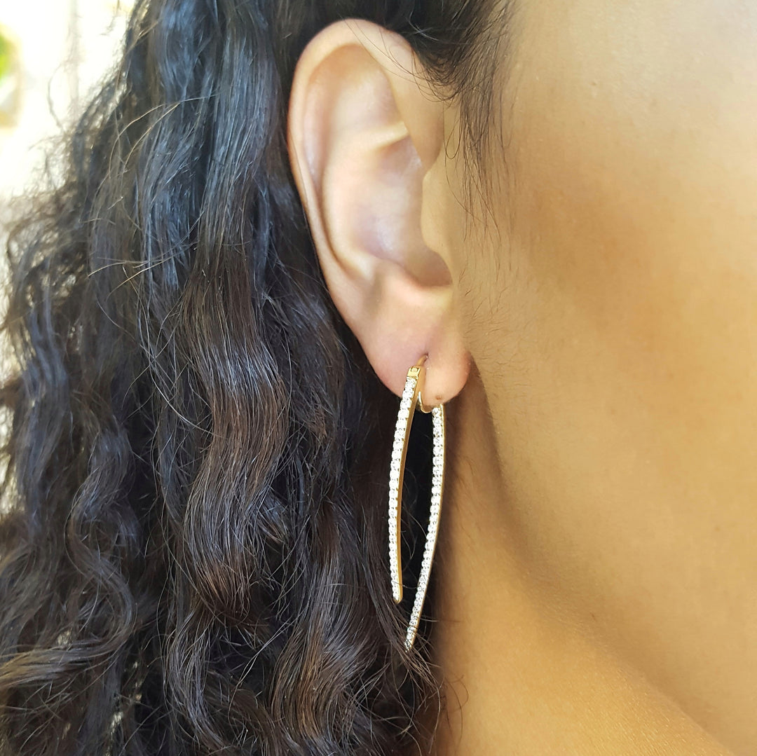 Double Drop Diamond Earrings