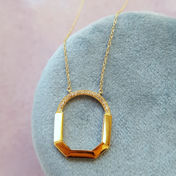 Diamond Open Framed Pendant