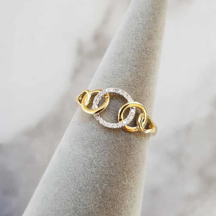 Multi-Loop Diamond Ring