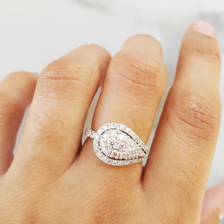 Pave Loop Diamond Ring