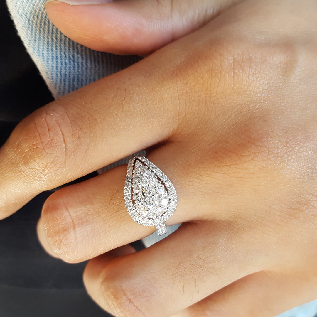 Pave Loop Diamond Ring