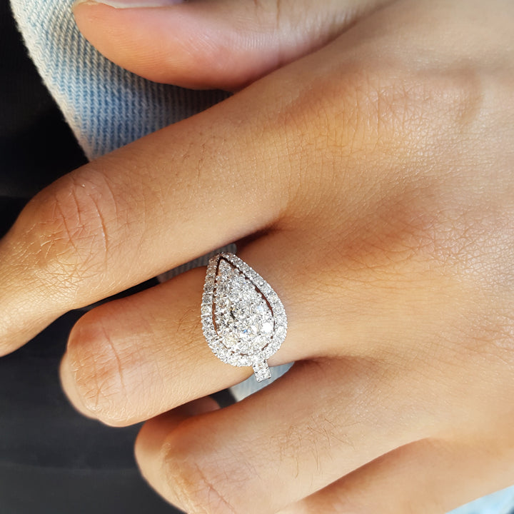 Pave Loop Diamond Ring