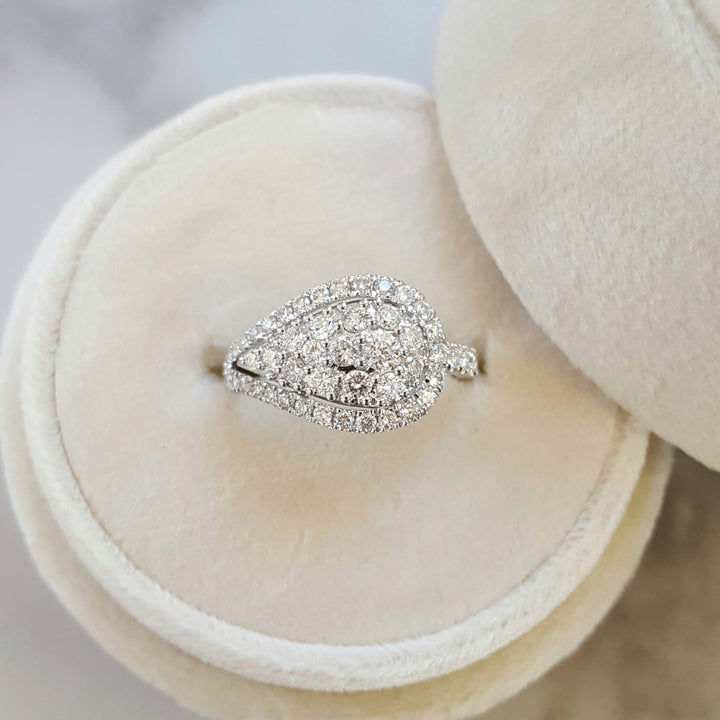 Pave Loop Diamond Ring