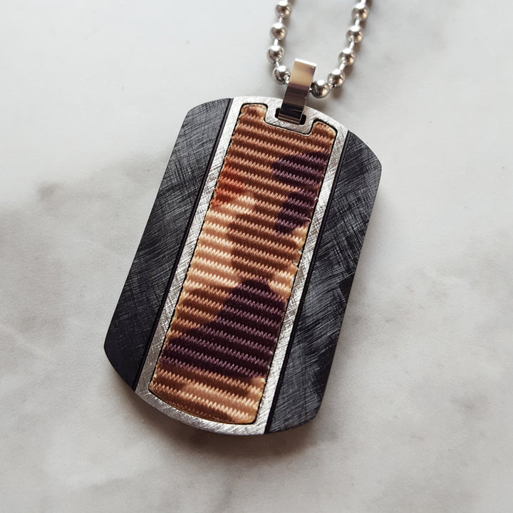 Men's Camo Dog Tag Necklace