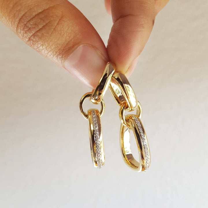Diamonds Stirrup Inspired Dangles