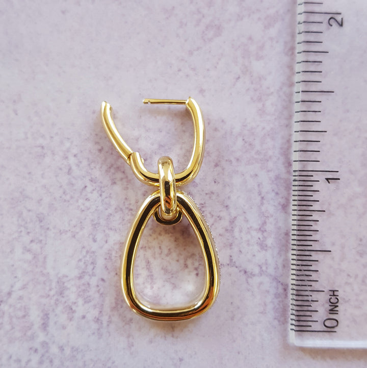 Diamonds Stirrup Inspired Dangles