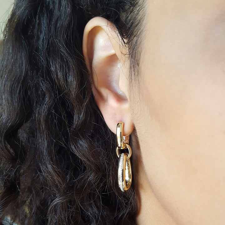 Diamonds Stirrup Inspired Dangles