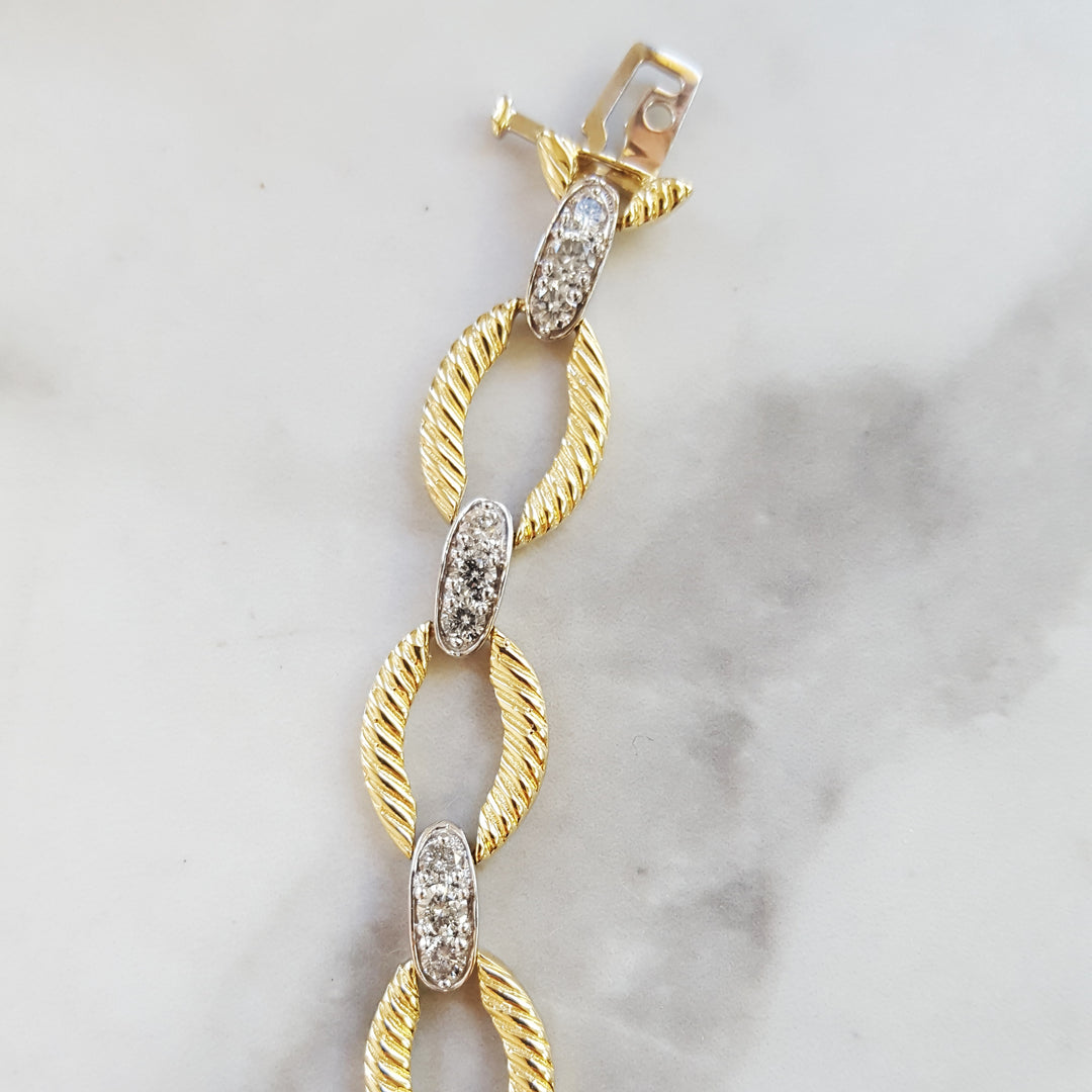 Southwestern Diamond Loop Bracelet