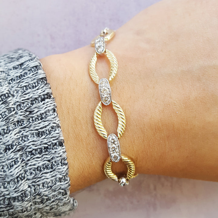 Southwestern Diamond Loop Bracelet