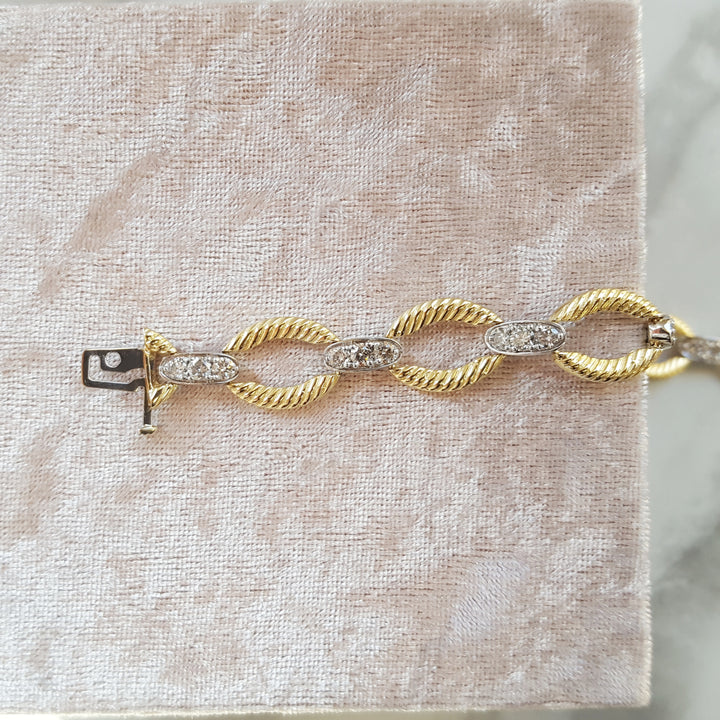 Southwestern Diamond Loop Bracelet
