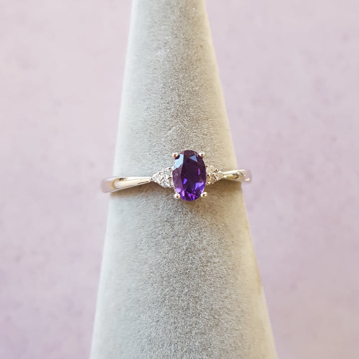 Petite Brazillian Amethyst Ring