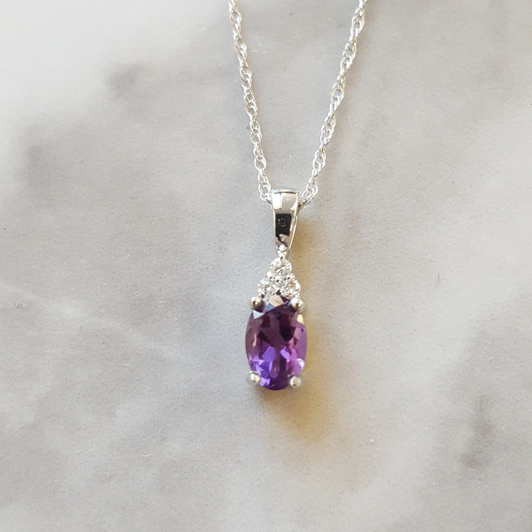 Petite Brazilian Amethyst Necklace