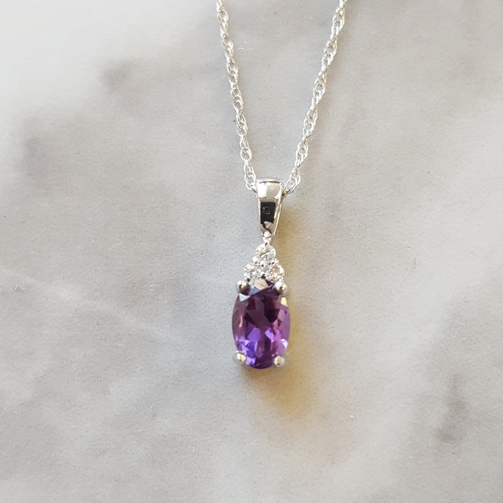 Petite Brazilian Amethyst Necklace