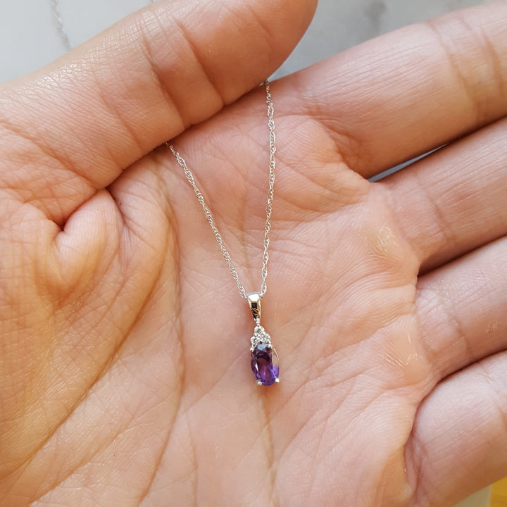 Petite Brazilian Amethyst Necklace