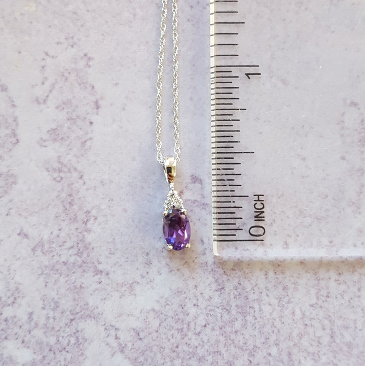 Petite Brazilian Amethyst Necklace