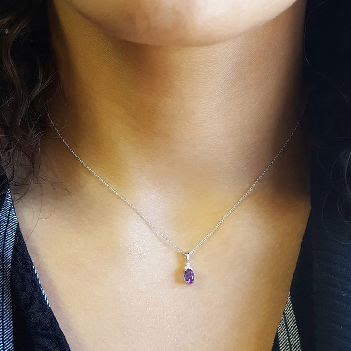Petite Brazilian Amethyst Necklace