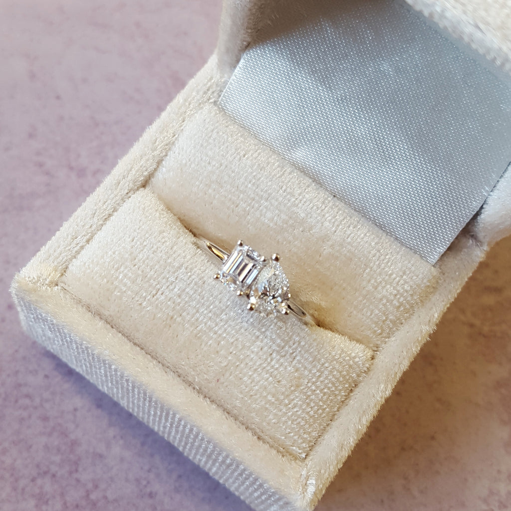 Wedding Band Push Present Ideas Not Jewelry Two-Stone Engagement Ring
