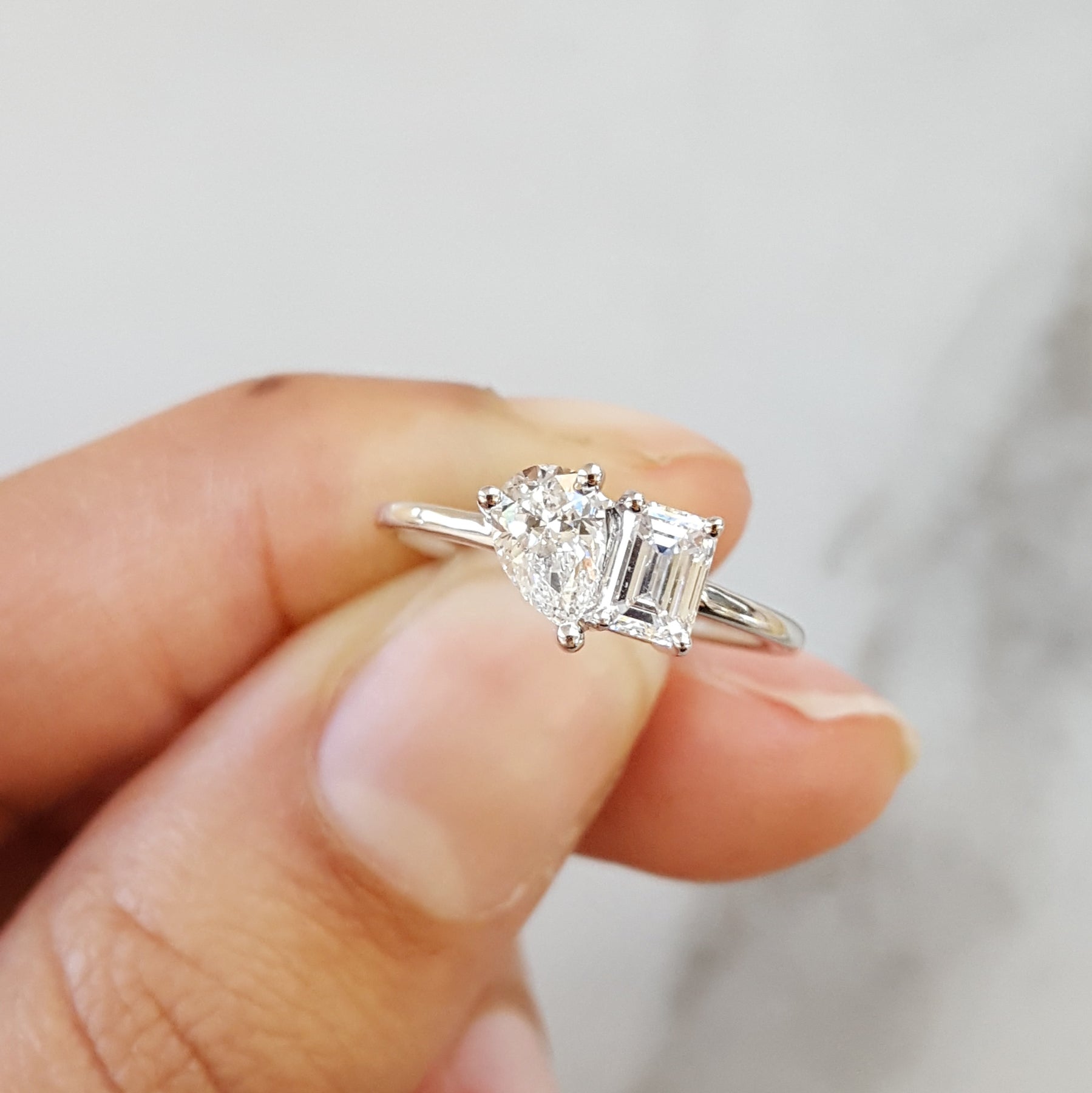 Two-Stone Engagement Ring - Main Image