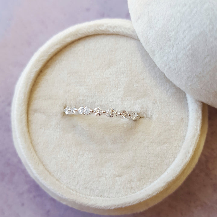 Double Cut Vintage Inspired Wedding Band