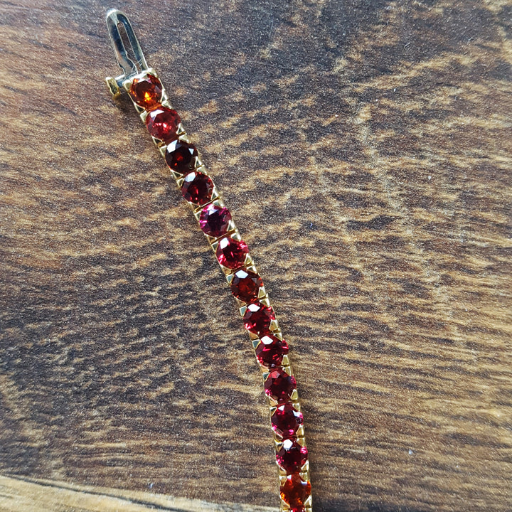 Arizona Garnet Tennis Bracelet