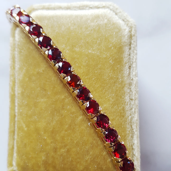 Arizona Garnet Tennis Bracelet
