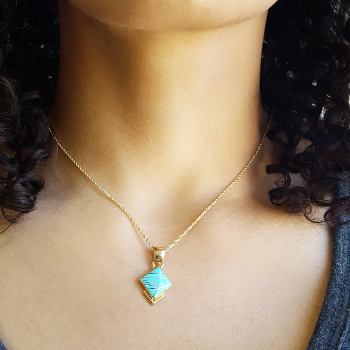 Geometric Sleeping Beauty Turquoise Set