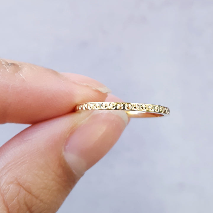 Bubble Bead Stacking Ring