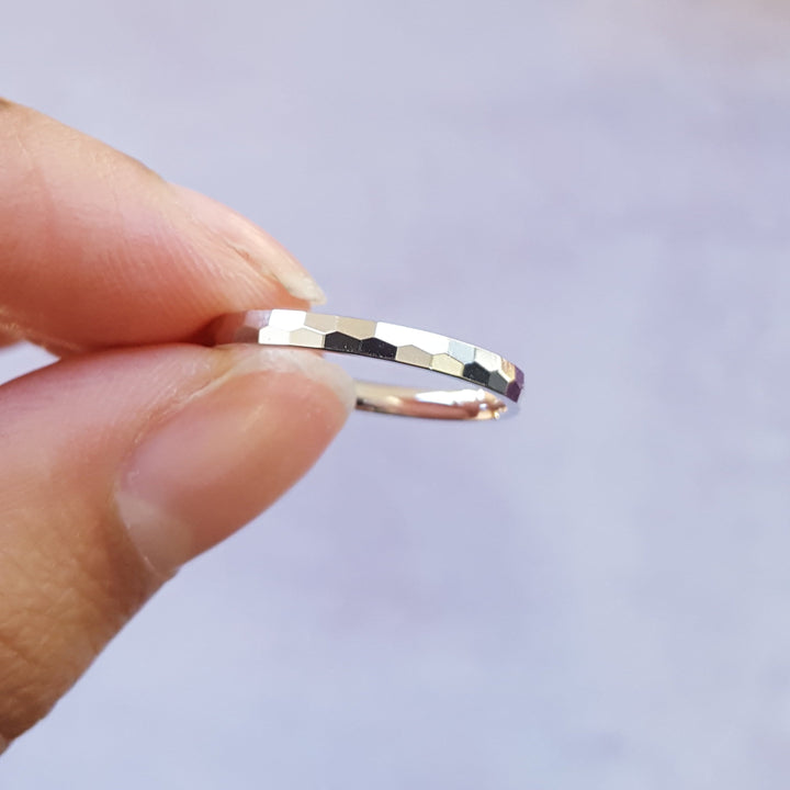 Hammered Stacking Ring