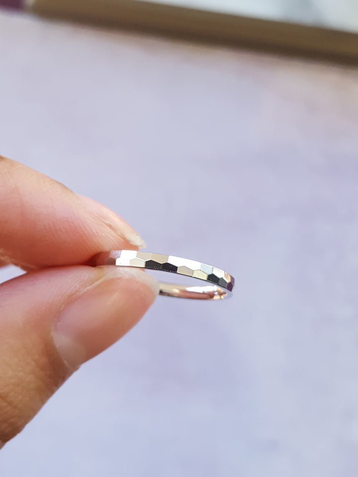 hammered Stacking Band