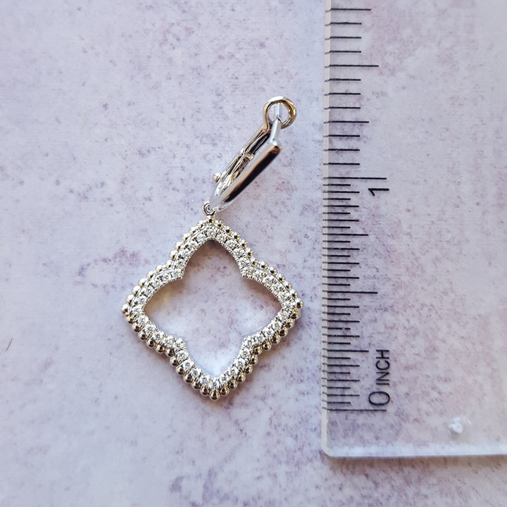 Diamond Four Leaf Earrings