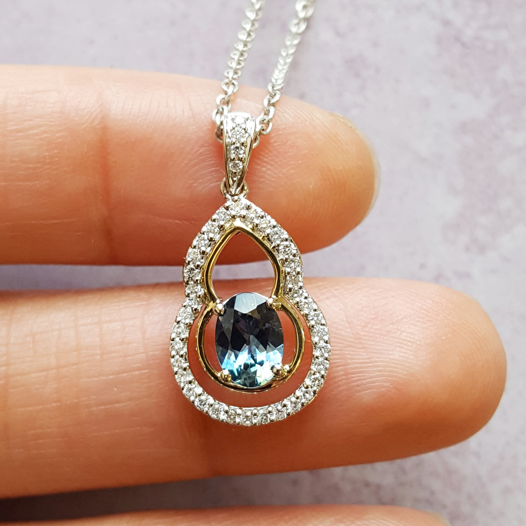 Modern Design Montana Sapphire Pendant