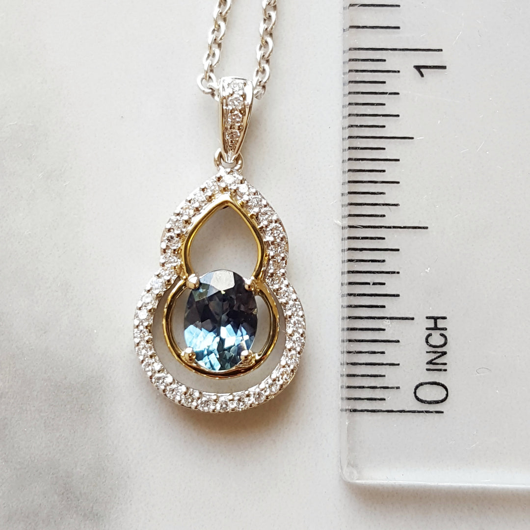 Modern Design Montana Sapphire Pendant