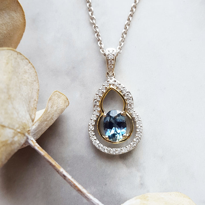 Modern Design Montana Sapphire Pendant