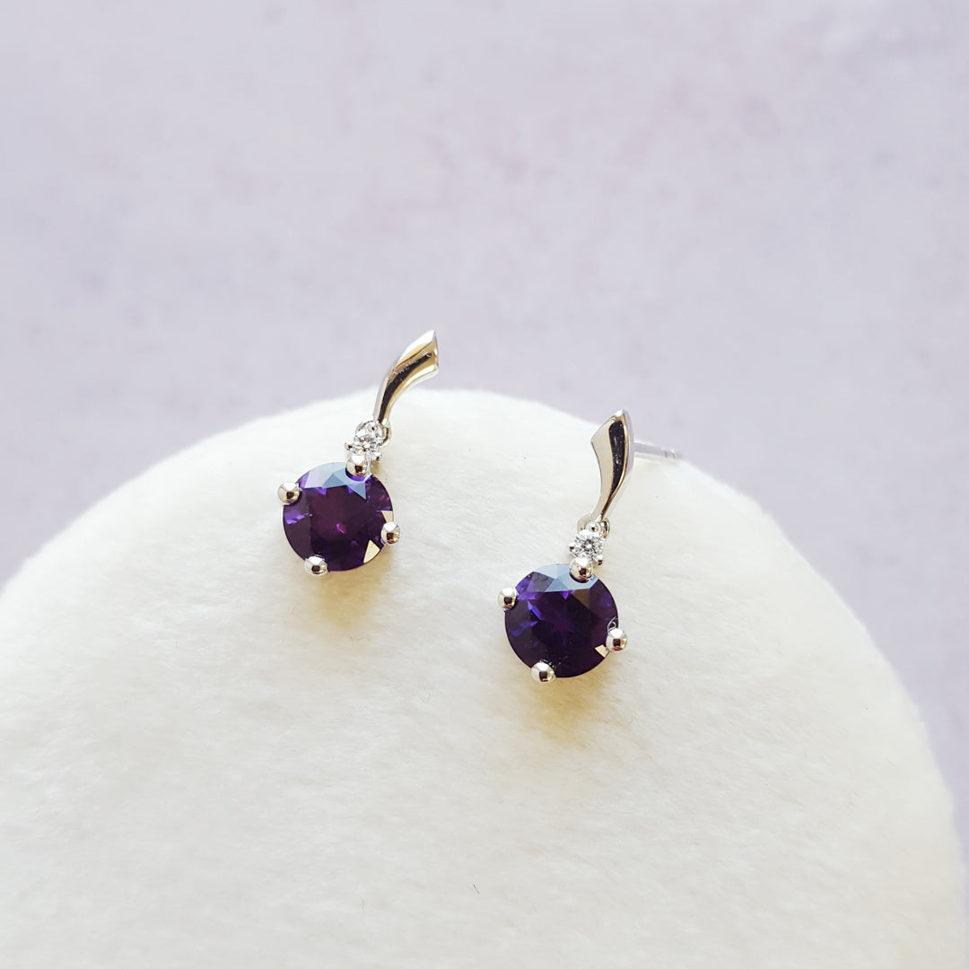 Accenting Arizona Amethyst Earrings