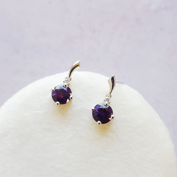 Accenting Arizona Amethyst Earrings