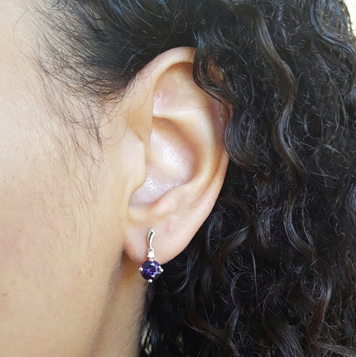 Accenting Arizona Amethyst Earrings