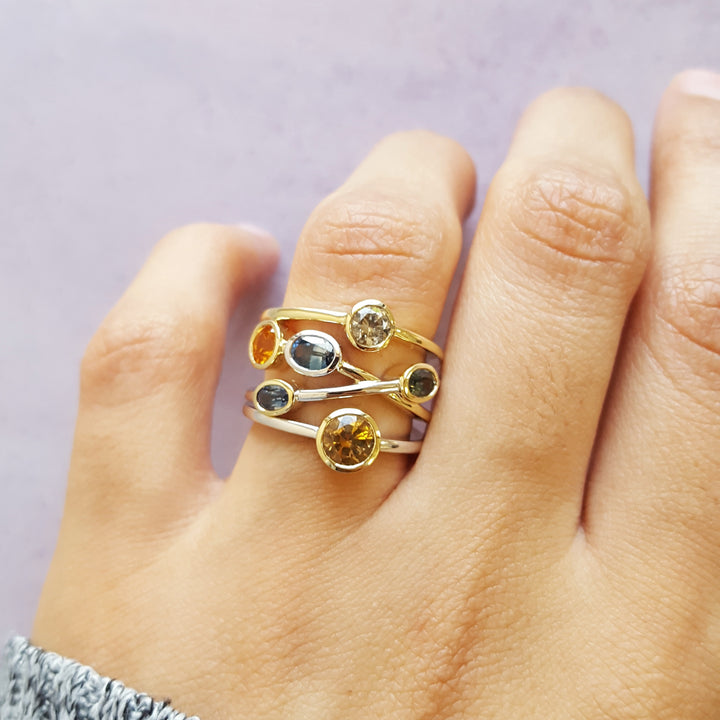 Custom Sapphire Engagement Ring