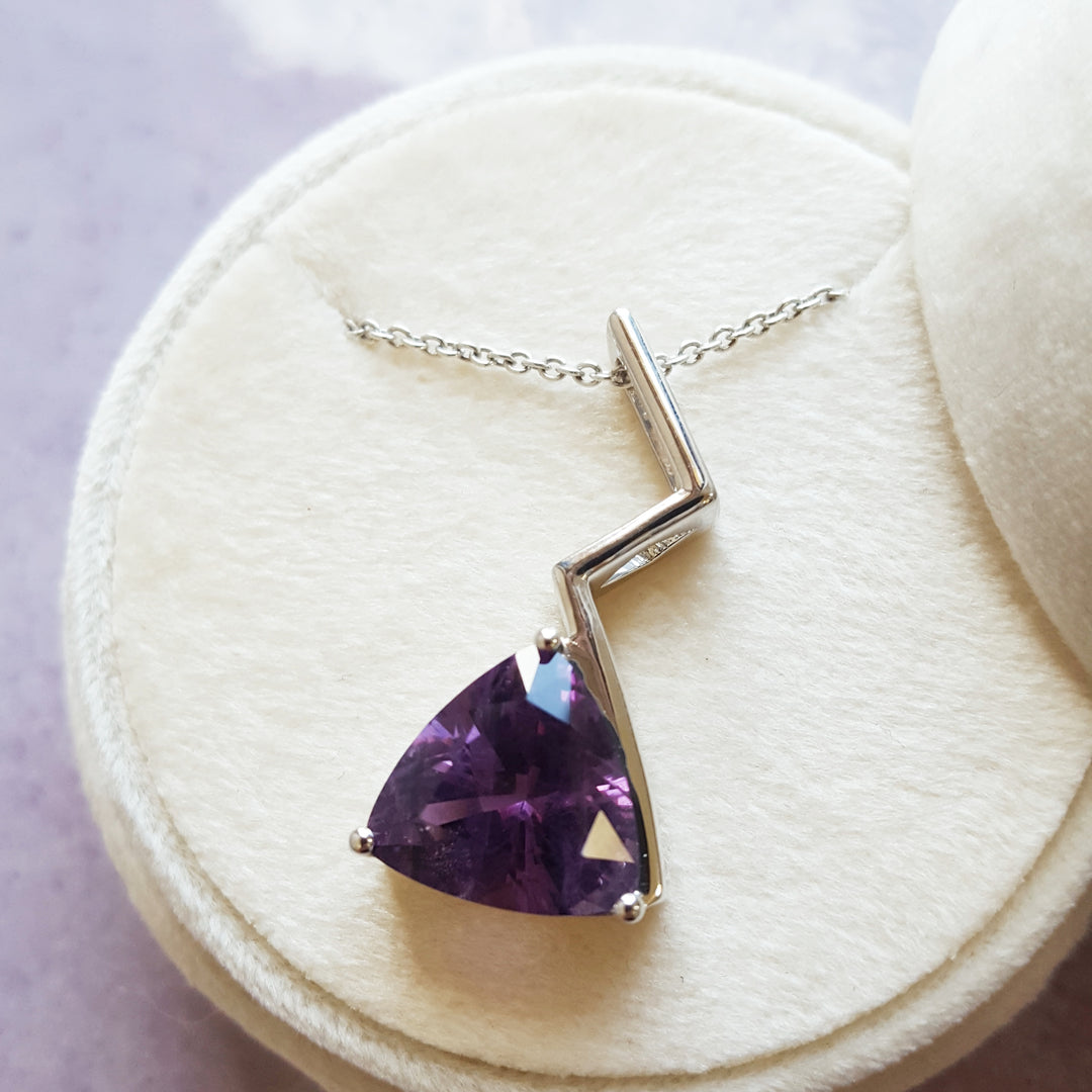 Amethyst Lightning Pendant