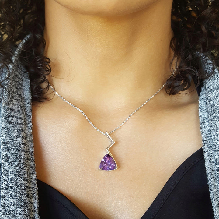 Amethyst Lightning Pendant
