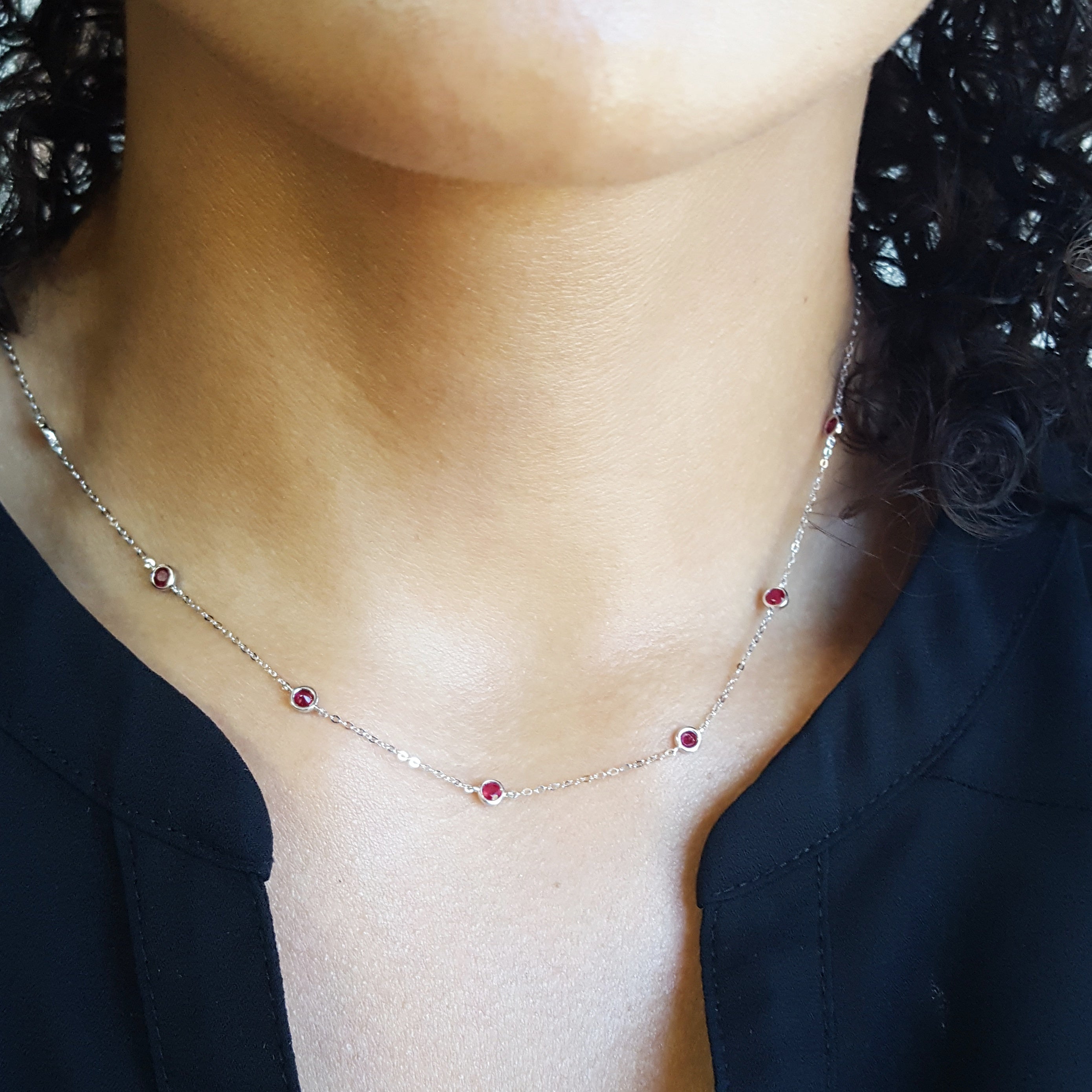 Ruby Station Necklace – Sami Fine Jewelry