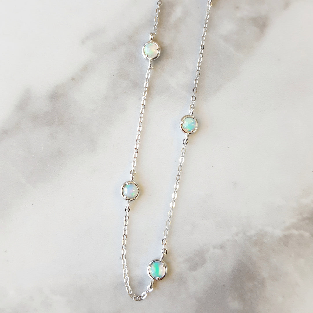 Opal Station Necklace - Main Image