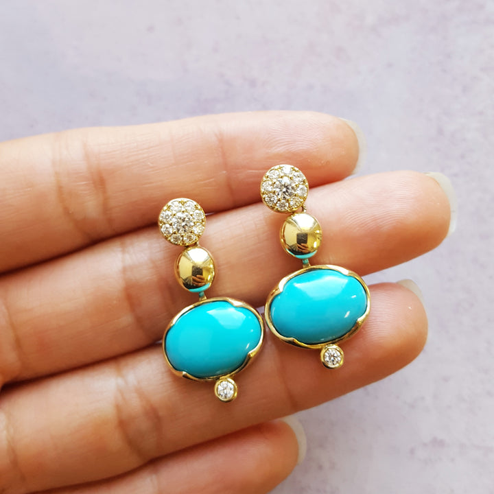 Bold Turquoise Earrings