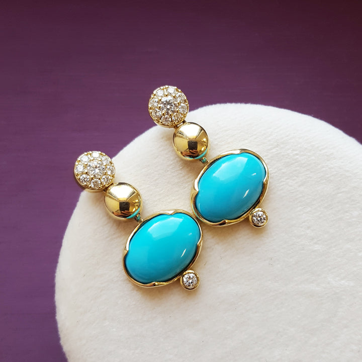 Bold Turquoise Earrings