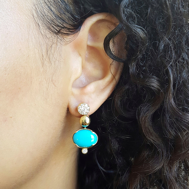 Bold Turquoise Earrings